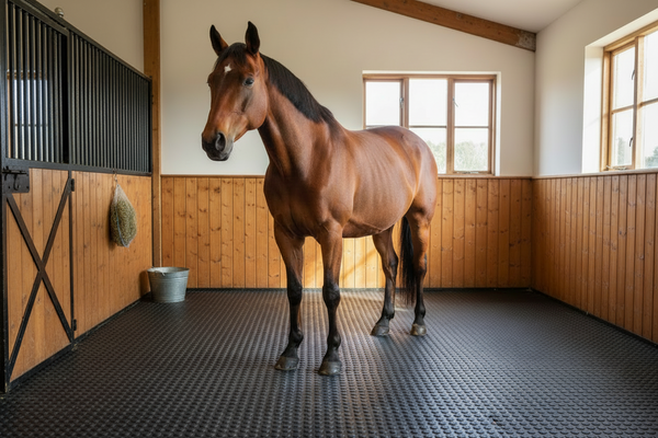 Equestrian Stable Mats UK | Premium Rubber Horse Stable Mats – Heavy-Duty Non-Slip 12mm & 18mm | 6ft x 4ft Reversible | Free UK Delivery - Slip Not Co Uk
