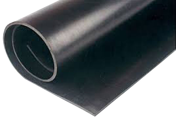 Heavy-duty non-slip plain rubber matting roll cut length