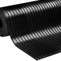 Broad Ribbed Rubber Matting Roll | Heavy Duty Anti-Slip | Stables, Workshops, Kennels & Walkways | 10m x 1.2m | 3mm–6mm