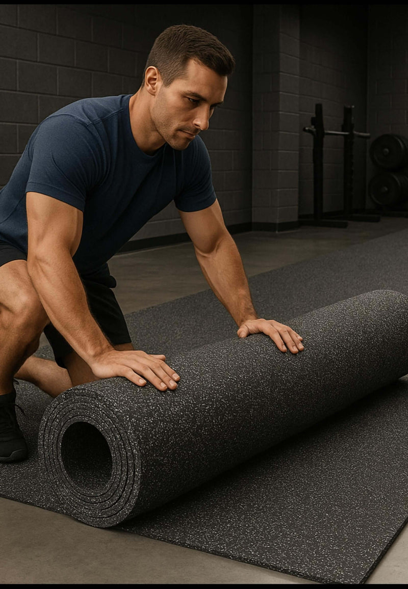 Rubber Gym Flooring Rolls – Heavy Duty, Non-Slip & Sound Reducing Rubber Mat Rolls for Gyms, Studios & Home Fitness - Slip Not Co Uk