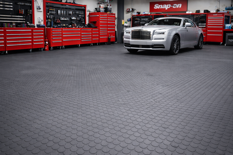 Rubber Flooring Roll 2m Wide UK – Studded Dot Non-Slip | Custom Cut Lengths