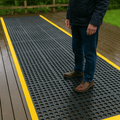 Heavy Duty 16mm Interlocking Rubber Mats | Drainage Holes