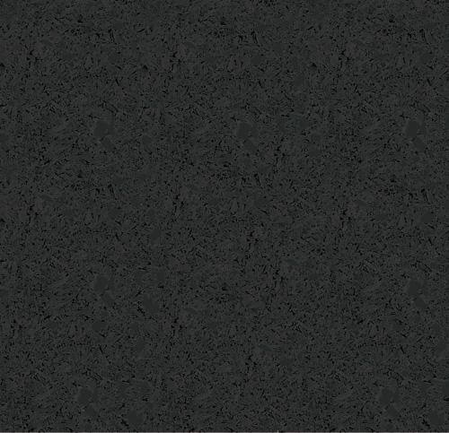 Close-up detail of black rubber gym flooring