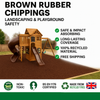 Brown Rubber Play Chippings – Safe Playground & Garden Surfacing (BS EN 1177 Certified, Made in UK) - Slip Not Co Uk