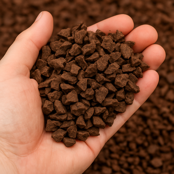 Brown Rubber Play Chippings – Safe Playground & Garden Surfacing (BS EN 1177 Certified, Made in UK)