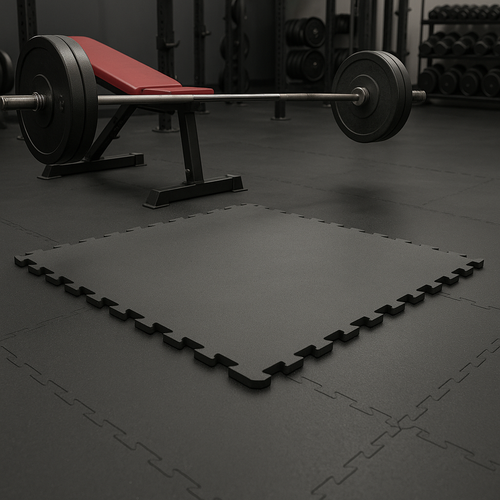 Mega Floor™ Heavy Duty Rubber Gym Mats – 16mm Interlocking
