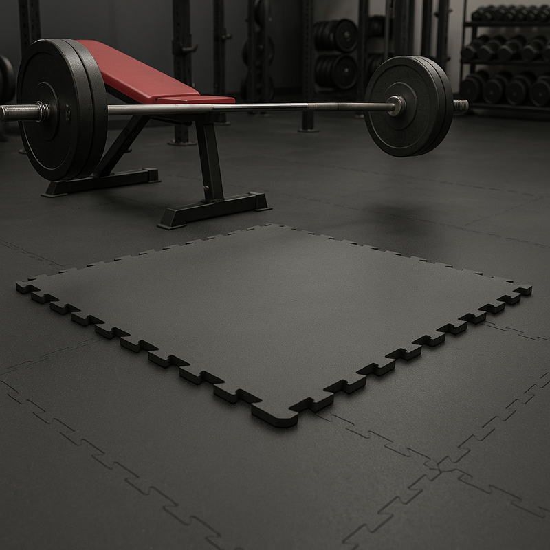 Mega Floor™ Heavy Duty Rubber Gym Mats – 16mm Interlocking