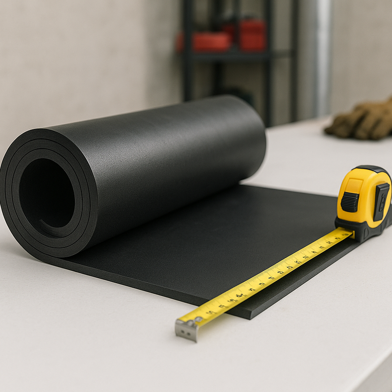 Natural Rubber / SBR Rubber Sheet – 70° Shore A | Black Industrial Rubber Sheeting Cut-to-Length (1mm–25mm) - Slip Not Co Uk