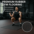 Rubber Gym Flooring Roll | Heavy Duty Non-Slip | 4–12mm | Sold by the Metre | Home & Commercial