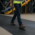 Heavy Duty Fine Ribbed Premium Anti-Slip Rubber Matting for Safety and Durability
