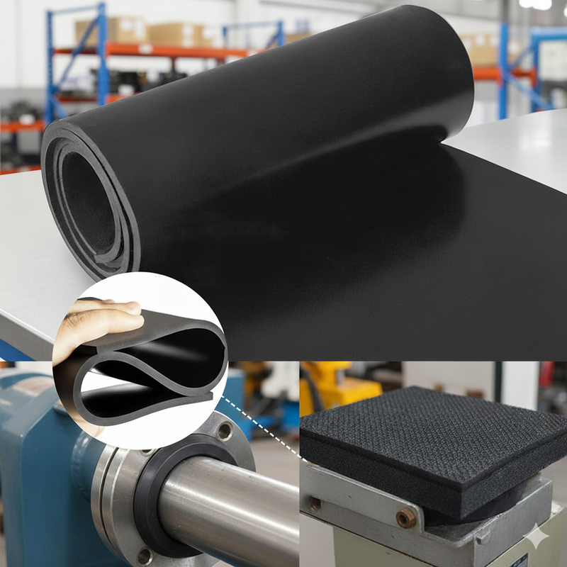 Commercial Black Rubber Sheet NR/SBR – General Purpose Rubber Sheeting | Waterproof, Durable & Flexible | Cut to Size or Full Roll (1.5mm–25mm) - Slip Not Co Uk