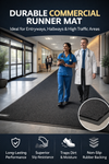 Heavy-Duty Non-Slip Rubber Runner | Commercial Entrance Matting | High-Traffic Safety Mat