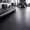 Heavy Duty Garage Flooring UK – 10m Coin Pattern Workshop Rubber Matting Roll