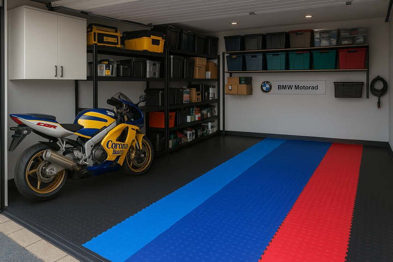 Slip-not 7mm Heavy-Duty Industrial PVC Floor Tiles – Interlocking Garage & Workshop Flooring - Slip Not Co Uk