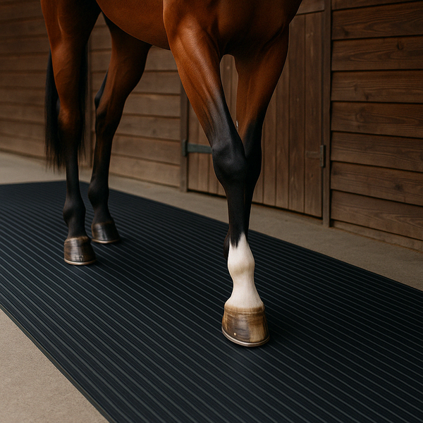 Broad Rib Rubber Matting – Heavy-Duty Non-Slip Matting for Industrial & Commercial Use – Black, Sold Per Metre - Slip Not Co Uk