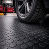 Rubber Garage Flooring Roll | Dot Stud Pattern Non-Slip Matting | Sold Per Linear Metre | 3mm & 6mm | 1.2m & 2.2m Wide