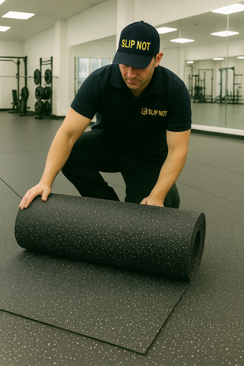 Rubber Gym Flooring – Heavy Duty, Non-Slip, Shock Absorbing Mats for Home & Commercial Gyms