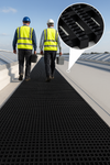 Roof Walkway Matting – Heavy-Duty Non-Slip PVC Roof Access Path for Flat Roof Safety & Protection (Wind-Tested, UV-Stable, 10 m Roll) - Slip Not Co Uk