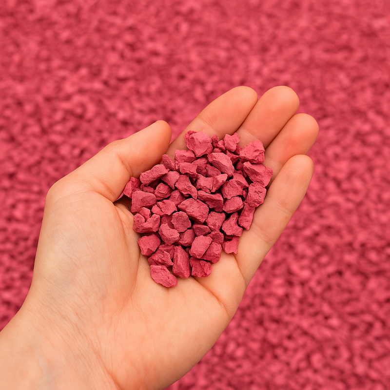 Pink Rubber Play Chippings – BS EN 1177 Certified Safe Surfacing | 100% Recycled UK Rubber - Slip Not Co Uk