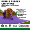 Premium Purple Rubber Play Chippings – BS EN 1177:2018 Certified | 100% Recycled UK Rubber | Safe & Long-Lasting Playground & Garden Surfacing - Slip Not Co Uk
