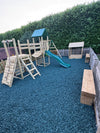 Summer Blue Rubber Chippings 3