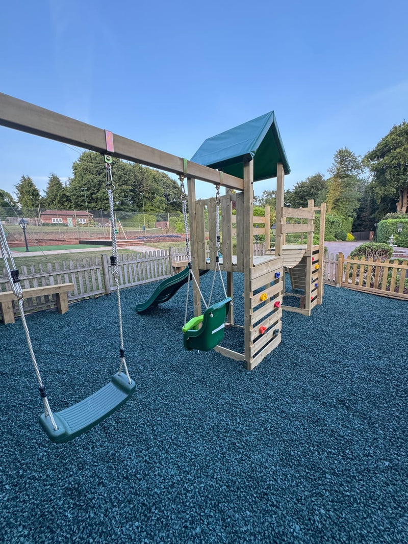 Summer Blue Rubber Chippings