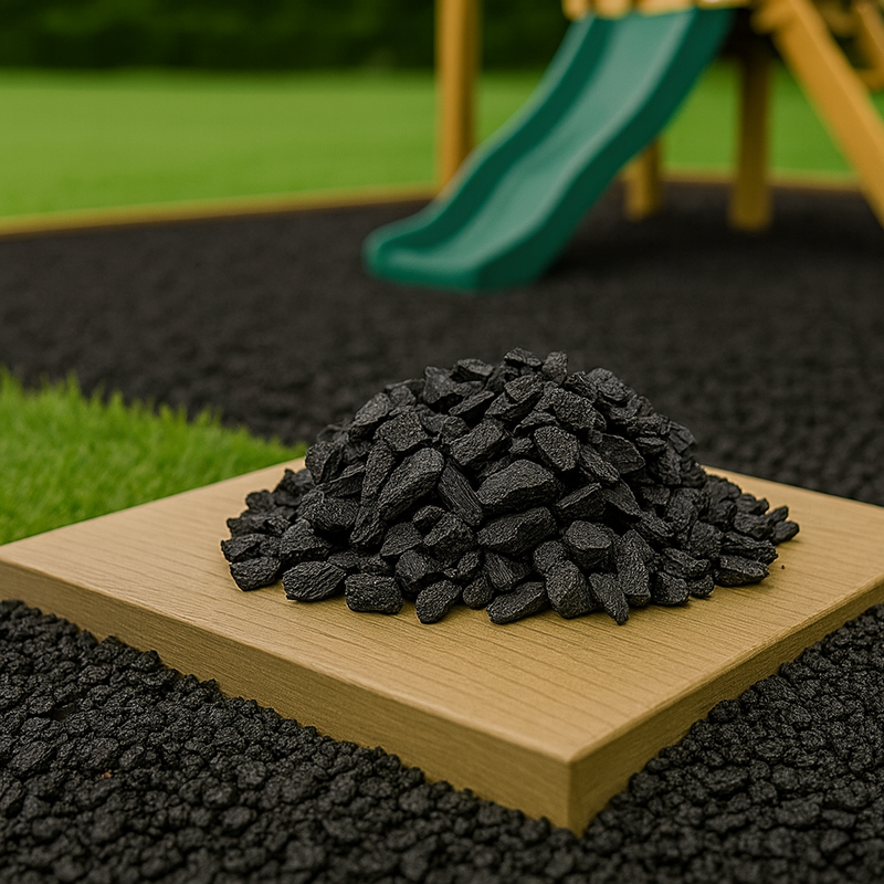 Premium Uncoloured Rubber Play Chippings – 20mm Safe Playground & Garden Surfacing | BS EN 1177 Certified | Made in UK - Slip Not Co Uk