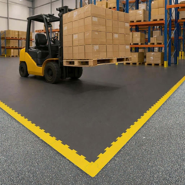 7mm T-Joint E500 Heavy-Duty Interlocking PVC Floor Tiles | Free UK Delivery - Slip Not Co Uk