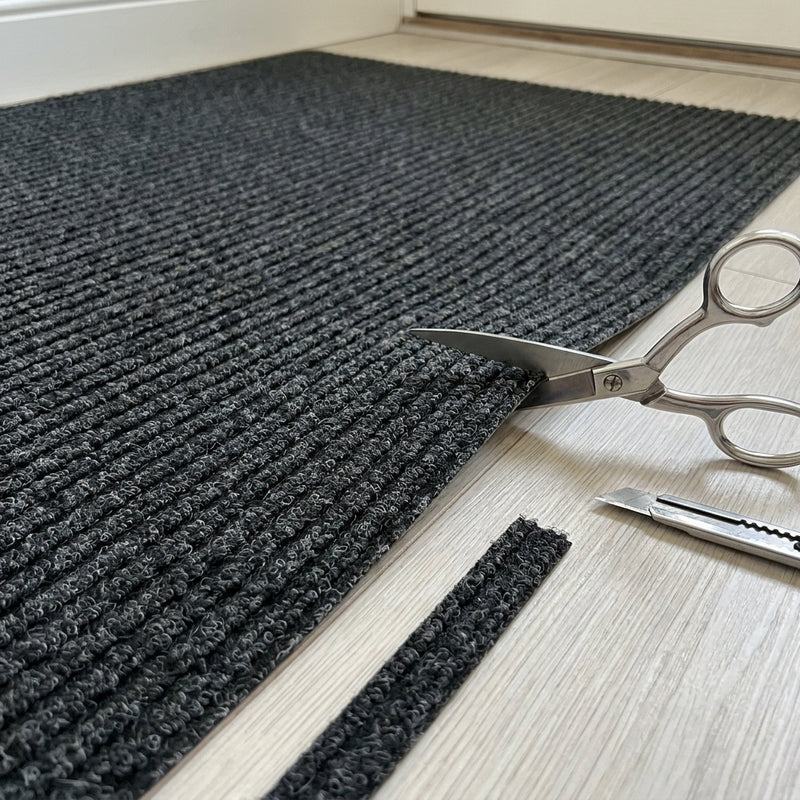Barrier entrance matting cut to size — easy DIY installation, polypropylene material, scissors or craft knife trim