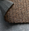 Beige/light brown polypropylene barrier entrance matting — triple ribbed surface, contract grade, cut to size 1m and 2m wide