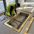 Matwell Frame for Entrance Matting | Pre-Drilled | 3 Sizes | Silver Chrome & Gold Brass