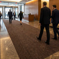 Brown Barrier Entrance Matting | Triple-Ribbed Polypropylene | Cut to Size | 1m & 2m Wide
