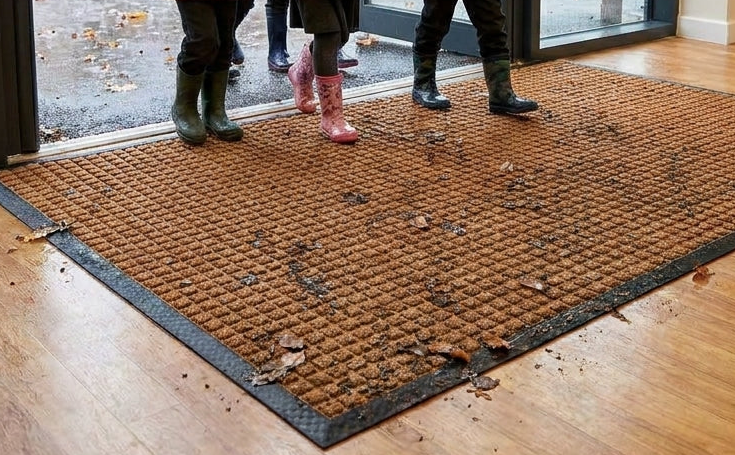Super Absorbent Entrance Mat | 6L/m² Absorption | Waffle Scraper | 5 Colours | 4 Sizes | Slip-Resistant