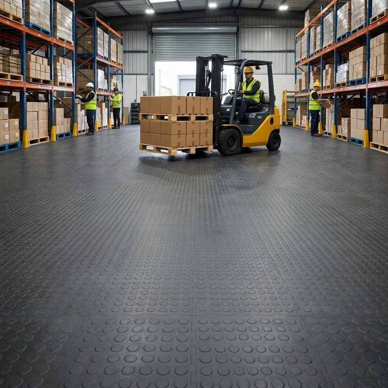 Heavy-Duty Interlocking PVC Floor Tiles 7mm T-Joint