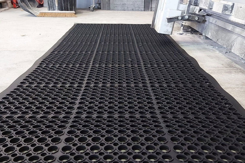 Pool Rubber Mat with Drainage Holes Non Slip