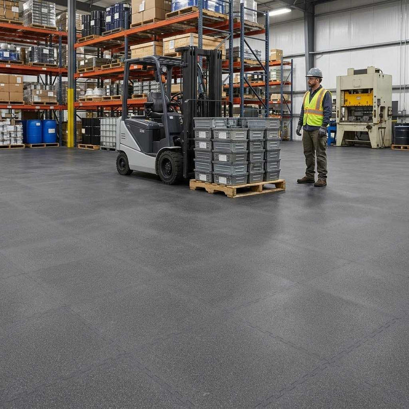 Heavy-Duty Interlocking PVC Floor Tiles 7mm T-Joint