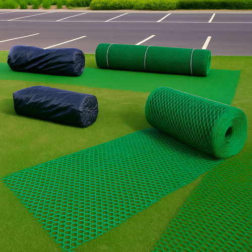 2m x 30m Heavy-Duty Grass Protection Mesh – Reinforced Turf Mat for Car Parks, Lawns & Driveways