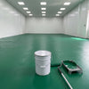 Light green floor paint on a clean production unit floor, 20 litre tin and roller