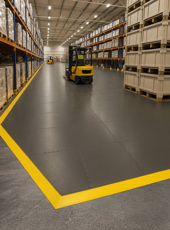 10mm Ultra Heavy-Duty Interlocking PVC Floor Tiles – Industrial Flooring for Warehouses, Aircraft Hangars & Fire Stations