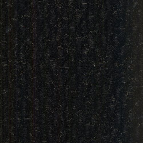 Jet black patterned polypropylene entrance matting — fibre bonded construction, heavy contract Class 32