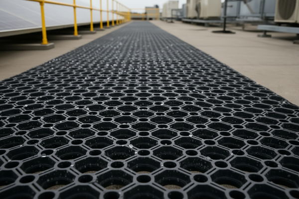 Open Ring Matting Detail with Water Droplets