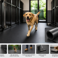 Heavy Duty Plain Rubber Kennel Flooring – Non-Slip, Anti-Fatigue, Durable Rubber Matting for Kennels, Dog Runs & Pet Areas