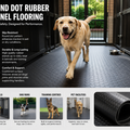 Round Dot Rubber Kennel Flooring – Non-Slip Hygienic Mat for Dog Runs