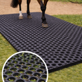 Equestrian Rubber Grass Mats for Horses UK 1m x 1.5m | Heavy-Duty Gateway & Stable Flooring | Mud Control & Drainage