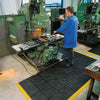 Dark Slate Gray Non Slip Rubber Link Mats with Drainage Holes