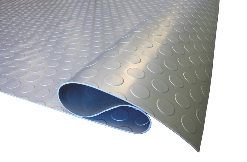 Rubber Garage Flooring Dot Penny Pattern Linear Meter - Slip Not Co Uk