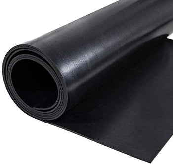 Black Rubber Sheet 70 Shore A | Natural SBR Industrial Rubber Sheeting 1mm-25mm | Sold Per Linear Metre