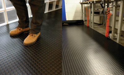 Rubber Flooring Oil Resistant Studded Heavy Duty - Slip Not Co Uk
