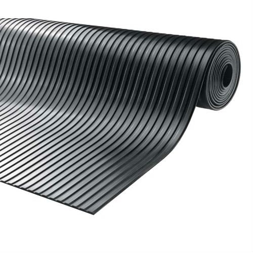 Broad Rib Rubber Matting – 1.2m Wide Heavy-Duty Non-Slip Black Matting | Cut to Length Per Linear Metre | 3mm 4mm 6mm | Industrial, Warehouse & Commercial Flooring