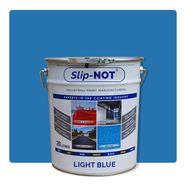 Steel Blue Supercoat Non Slip Garage Floor Paint High Impact 20Ltr Paint For Factory Warehouses